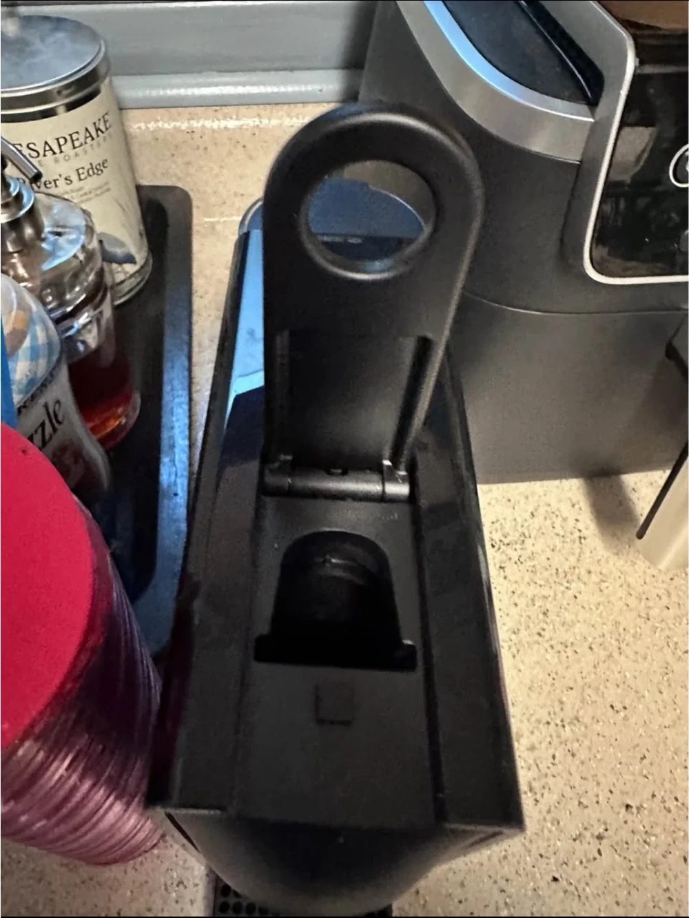 Breville Nespresso Capsule Espresso Machine - Black with Blue Accent